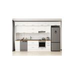 370X240 Cm Klasik Mebran Mutfak Dolabı Beyaz Beyaz Mb-E90S40S40-1 Mebran | Beyaz - Mdf