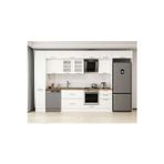 370X240 Cm Klasik Mebran Mutfak Dolabı Beyaz Mbb-E80B40S50-3 Mebran | Beyaz - Suntalam
