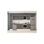 370X240 Cm Klasik Mebran Mutfak Dolabı Beyaz Mbb-E80B45S45-2 Mebran | Antrasit - Suntalam