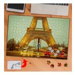 3739 Eyfel Kulesi Altında Yol 240 Parça Puzzle Yapboz Tablo