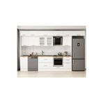 375X240 Cm Klasik Mebran Mutfak Dolabı Beyaz Beyaz Mb-E80S45S50-3 Mebran | Beyaz - Mdf