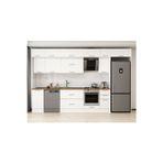 375X240 Cm Klasik Mebran Mutfak Dolabı Beyaz Beyaz Mb-E90S45S40-2 Mebran | Beyaz - Mdf