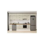 375X240 Cm Klasik Mebran Mutfak Dolabı Beyaz Mb-E90S40S45-1 Mebran | Kumtaşı - Suntalam