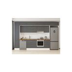 375X240 Cm Klasik Mebran Mutfak Dolabı Beyaz Mbb-E80B45S50-1 Mebran | Antrasit - Suntalam
