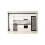 375X240 Cm Klasik Mebran Mutfak Dolabı Beyaz Mbb-E80B50S45-1 Mebran | Beyaz - Suntalam