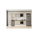 375X240 Cm Klasik Mebran Mutfak Dolabı Beyaz Mbb-E80B50S45-3 Mebran | Kumtaşı - Suntalam