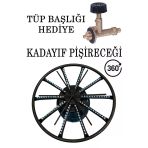 38 Cm Döner Başlıklı Kadayıf Künefe Balık Pişime Ocağı Geniş Çember Tüp