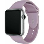 38 mm - 40 mm S/m Apple Watch 3-4-5-6-Se Uyumlu Silikon Kordon Kayış - Lila