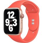 38 mm - 40 mm S/m Apple Watch 3-4-5-6-Se Uyumlu Silikon Kordon Kayış - Mercan