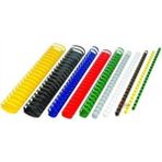 38 mm Oval Beyaz Plastik Spiral Cilt Malzemesi, 50 Adet Set - Seçenek 1 - Ahşap - Siyah