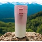380 Ml Çift Katlı Mug Termos Filtreli Kapak
