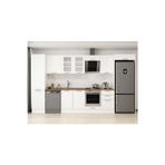 380X222 Cm Klasik Mebran Mutfak Dolabı Beyaz Beyaz Mbb-E80B50S50-3 Mebran | Beyaz - Mdf