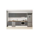 380X222 Cm Klasik Mebran Mutfak Dolabı Beyaz Mb-E80S60S40-1 Mebran | Antrasit - Suntalam