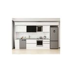 380X240 Cm High Gloss Mutfak Dolabı Mb-E80S40S60-3 High Gloss | Beyaz - Suntalam