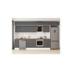 380X240 Cm Klasik Mebran Mutfak Dolabı Beyaz Beyaz Mb-E80S40S60-2 Mebran | Antrasit - Mdf
