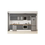 380X240 Cm Klasik Mebran Mutfak Dolabı Beyaz Beyaz Mb-E90S40S50-3 Mebran | Antrasit - Mdf