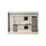 380X240 Cm Klasik Mebran Mutfak Dolabı Beyaz Beyaz Mbb-E90B45S45-2 Mebran | Kumtaşı - Mdf