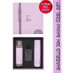 384 Kadın Parfüm Set Floral - (PARFÜM+VÜCUT SPREYİ+DEODORANT) Özel Kutu