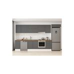 385X222 Cm Klasik Mebran Mutfak Dolabı Beyaz Mb-E90S45S50-1 Mebran | Antrasit - Suntalam