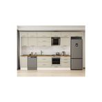 385X240 Cm Klasik Mebran Mutfak Dolabı Beyaz Beyaz Mb-E80S45S60-2 Mebran | Kumtaşı - Mdf