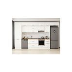 385X240 Cm Klasik Mebran Mutfak Dolabı Beyaz Beyaz Mbb-E80B60S45-1 Mebran | Beyaz - Mdf