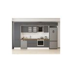 385X240 Cm Klasik Mebran Mutfak Dolabı Beyaz Mbb-E80B60S45-3 Mebran | Antrasit - Suntalam