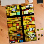 38859608 Renkli Mozaik Cam 240 Parça Puzzle Yapboz