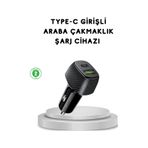 38w Araç Şarj Cihazı Type-c Pd Usb Hızlı Şarj Çift Port