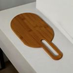 39-15 Cm Bambu Oval Sunum Tahtası Ahşap Sunum Tahtası Bambu Kesim Tahtası