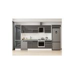 390X222 Cm High Gloss Mutfak Dolabı Mbb-E80B50S60-2 High Gloss | Antrasit - Suntalam