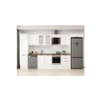 390X222 Cm Klasik Mebran Mutfak Dolabı Beyaz Beyaz Mbb-E80B50S60-3 Mebran | Beyaz - Mdf