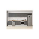 390X222 Cm Klasik Mebran Mutfak Dolabı Beyaz Mb-E80S60S50-1 Mebran | Antrasit - Suntalam