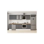390X222 Cm Klasik Mebran Mutfak Dolabı Beyaz Mb-E90S40S60-3 Mebran | Antrasit - Suntalam