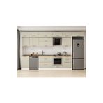 390X240 Cm Klasik Mebran Mutfak Dolabı Beyaz Beyaz Mb-E80S50S60-2 Mebran | Kumtaşı - Mdf