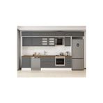390X240 Cm Klasik Mebran Mutfak Dolabı Beyaz Beyaz Mb-E90S60S40-3 Mebran | Antrasit - Mdf