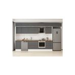 390X240 Cm Klasik Mebran Mutfak Dolabı Beyaz Mb-E80S50S60-2 Mebran | Antrasit - Suntalam