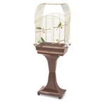 392-14724 Imac Agata Delux Ayaklı Üstü Açılır Kuş Kafesi Kahve/gold 58x33x62,5cm