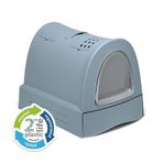 392-83450R Imac Zuma 2nd Lıfe Torbalı Kapalı Kedi Tuvaleti Mavi 56x40x42,5cm