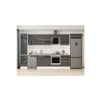 395X222 Cm High Gloss Mutfak Dolabı Mbb-E90B45S60-2 High Gloss | Antrasit - Suntalam