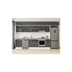 395X240 Cm High Gloss Mutfak Dolabı Mb-E90S60S45-1 High Gloss | Antrasit - Suntalam