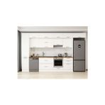 395X240 Cm Klasik Mebran Mutfak Dolabı Beyaz Mbb-E90B45S60-1 Mebran | Beyaz - Suntalam