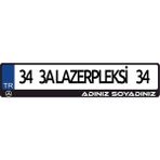 3A İsimli Mercedes Logolu Plakalık