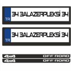 3A Lazerpleksi 4*4 Off Road Logolu Plakalık