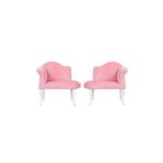 3A Mobilya 2'li Pembe Josephine 80x76x56 cm