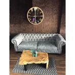 3A Mobilya 3A Degrade Nubuk Chesterfield - Gri