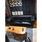 3A Mobilya 3A Hakiki Deri Britanya Chesterfield Takımı