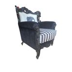 3A Mobilya 3A MOBİLYA DİGİTAL BLACK RETRO BERJER