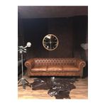3A Mobilya 3a Pisa Hakiki Deri Chesterfield