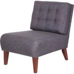 3A Mobilya Antrasit Gri Keten Berjer 70X70x85 Cm