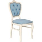 3A Mobilya Bebek Mavisi Oymalı Sandalye 47X45X97 Cm